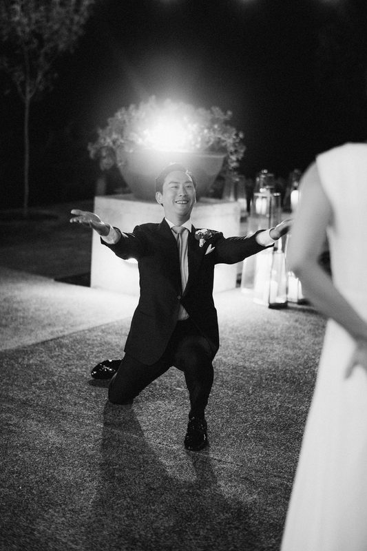 ウェディングダンス — 新郎新婦のポートレート